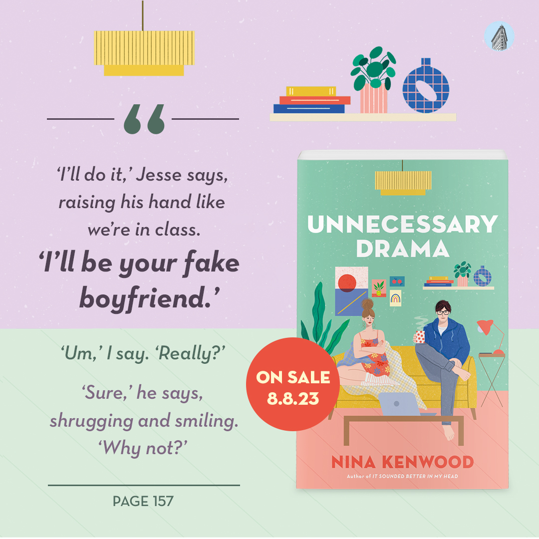 Flatironbooks's tweet photo. "I'll be your fake boyfriend."
@NinaKenwood's YA rom com UNNECESSARY DRAMA releases August 8!
#YABooks #YARomCom #RomComBooks #FakeDating #EnemiestoLovers #UnnecessaryDrama #NinaKenwood https://t.co/mjRdMZzojH