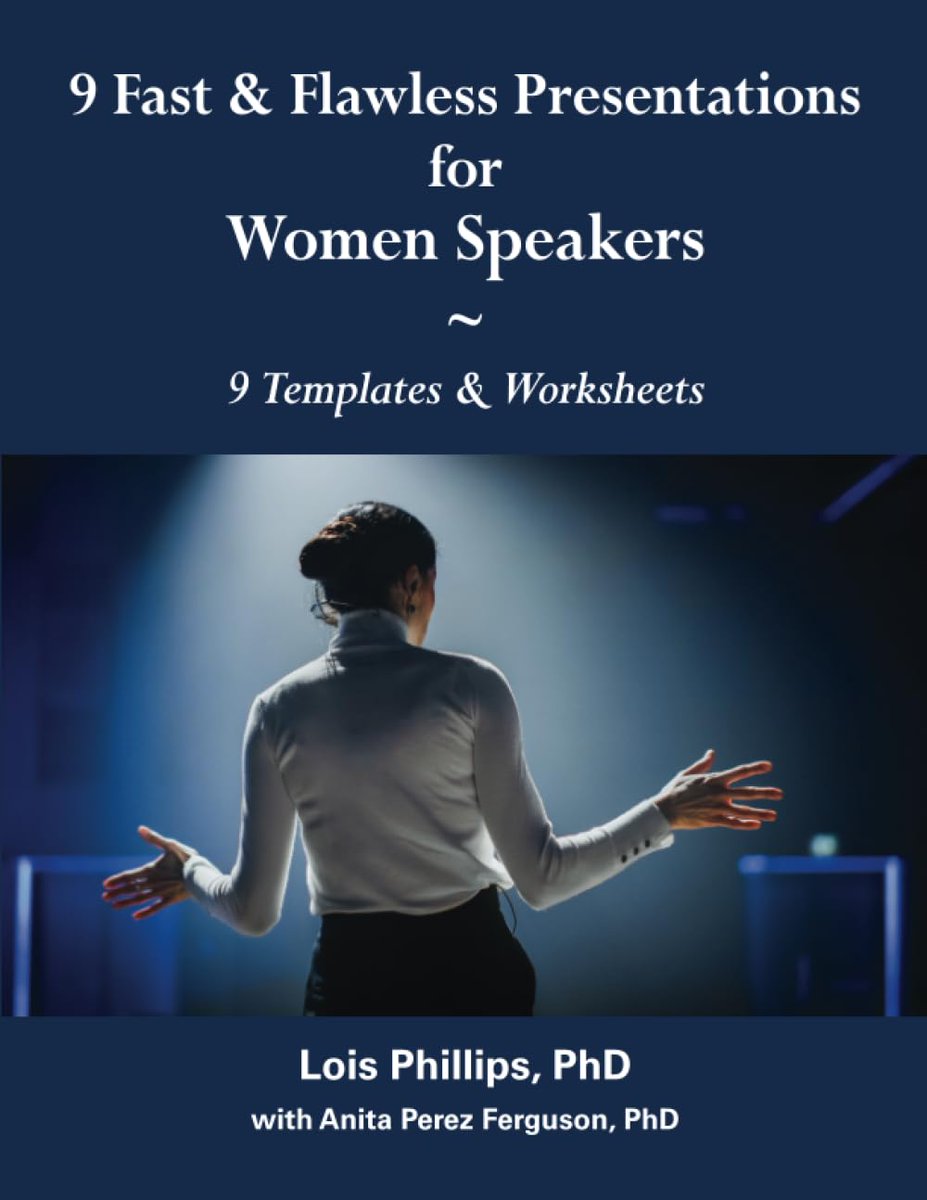 AWCSB's tweet image. Member News: AWC-SB Founder Lois Phillips has a new book out, written with Anita Perez Ferguson. Titled "9 Fast &amp;amp; Flawless Presentations for Women Speakers,"  this workbook contains templates for 9 unique types of presentations. ow.ly/sPgK50P28Z3