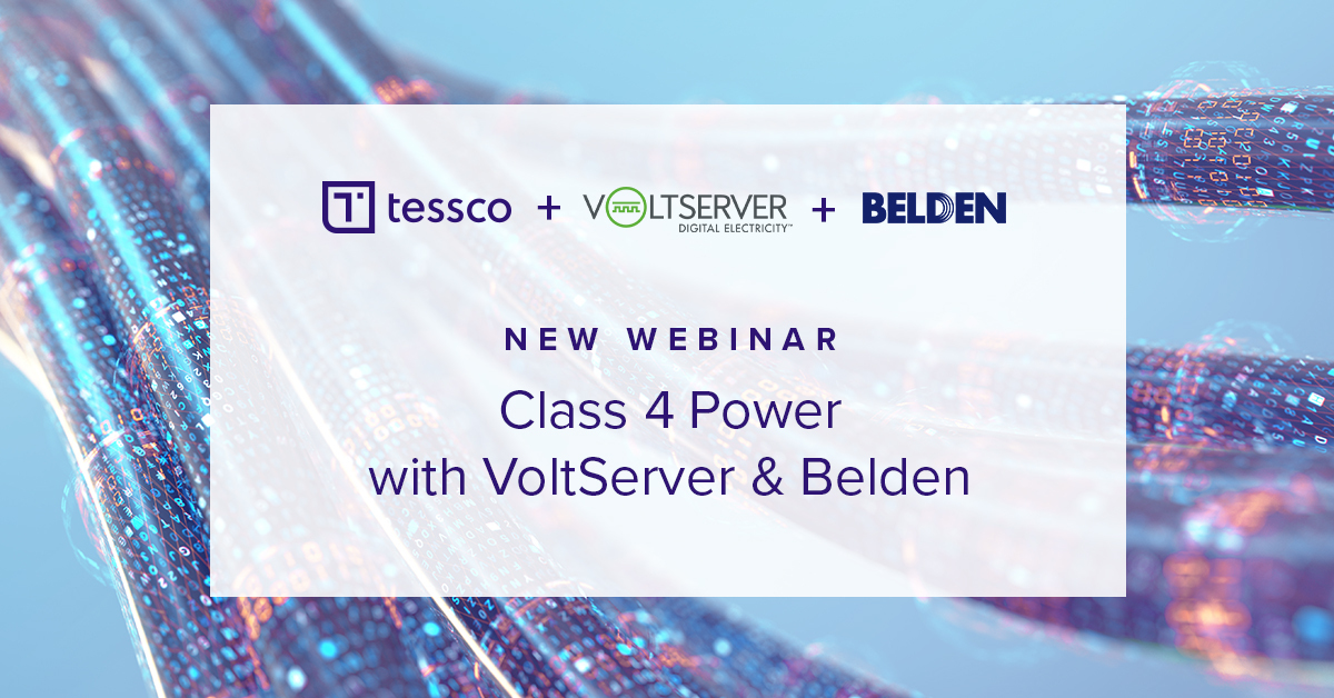 TesscoTech's tweet image. Thank you for tuning into Tessco’s Class 4 Power webinar with @BeldenInc and @VoltServer on June 21!

You can watch a full recording of the event here: ow.ly/LhNv50P2FwQ

#tessco #webinar #Class4Power
