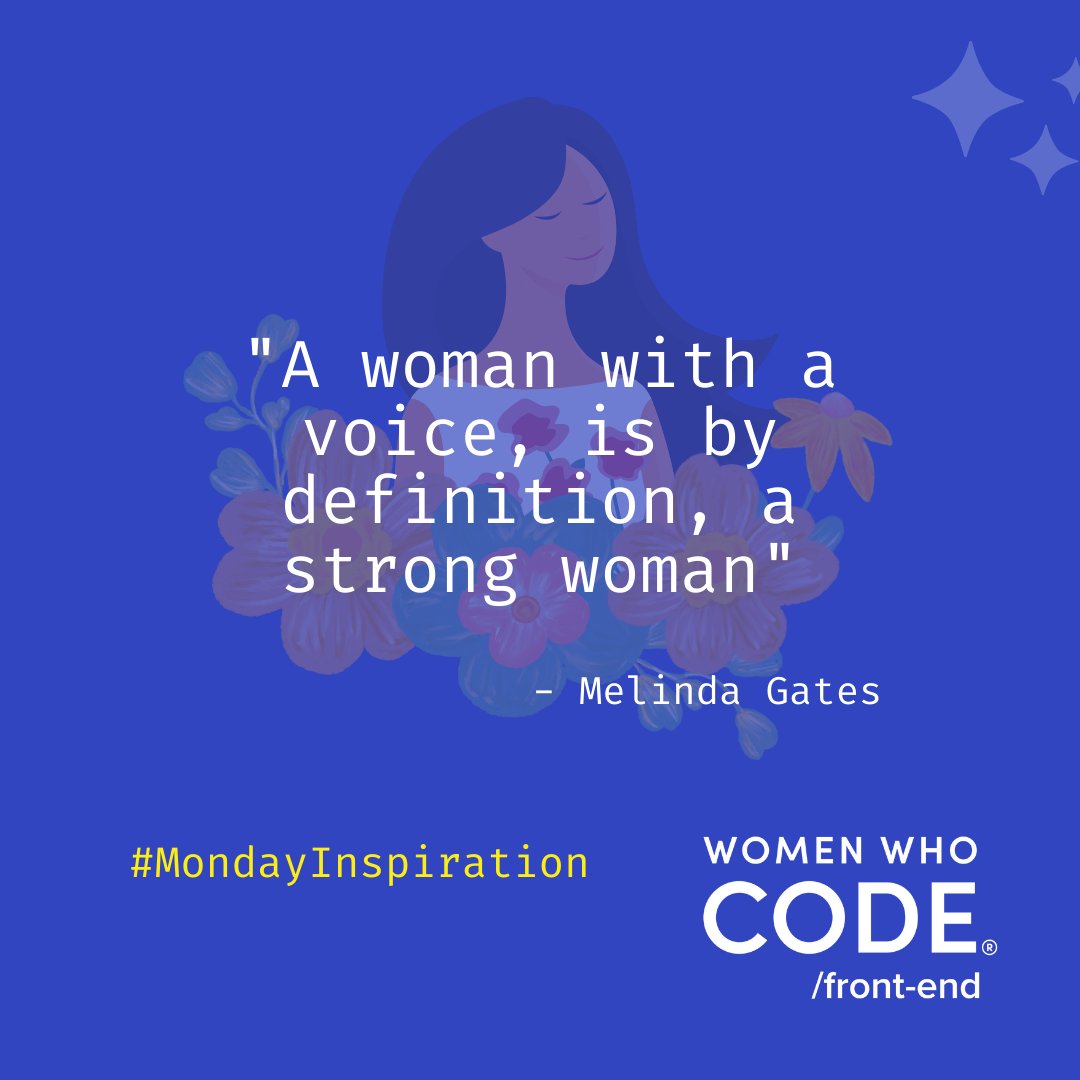 WWCodeFrontEnd's tweet image. 🌟 Monday Motivation 🌟

This is a powerful quote . Without a voice your success will be limited. Remember, you are capable of achieving greatness.

Have a fantastic week ahead! ✨💚

💪 #MondayMotivation#MondayInspiration #BelieveInYourself  #WWCodeFrontEnd #WWCode