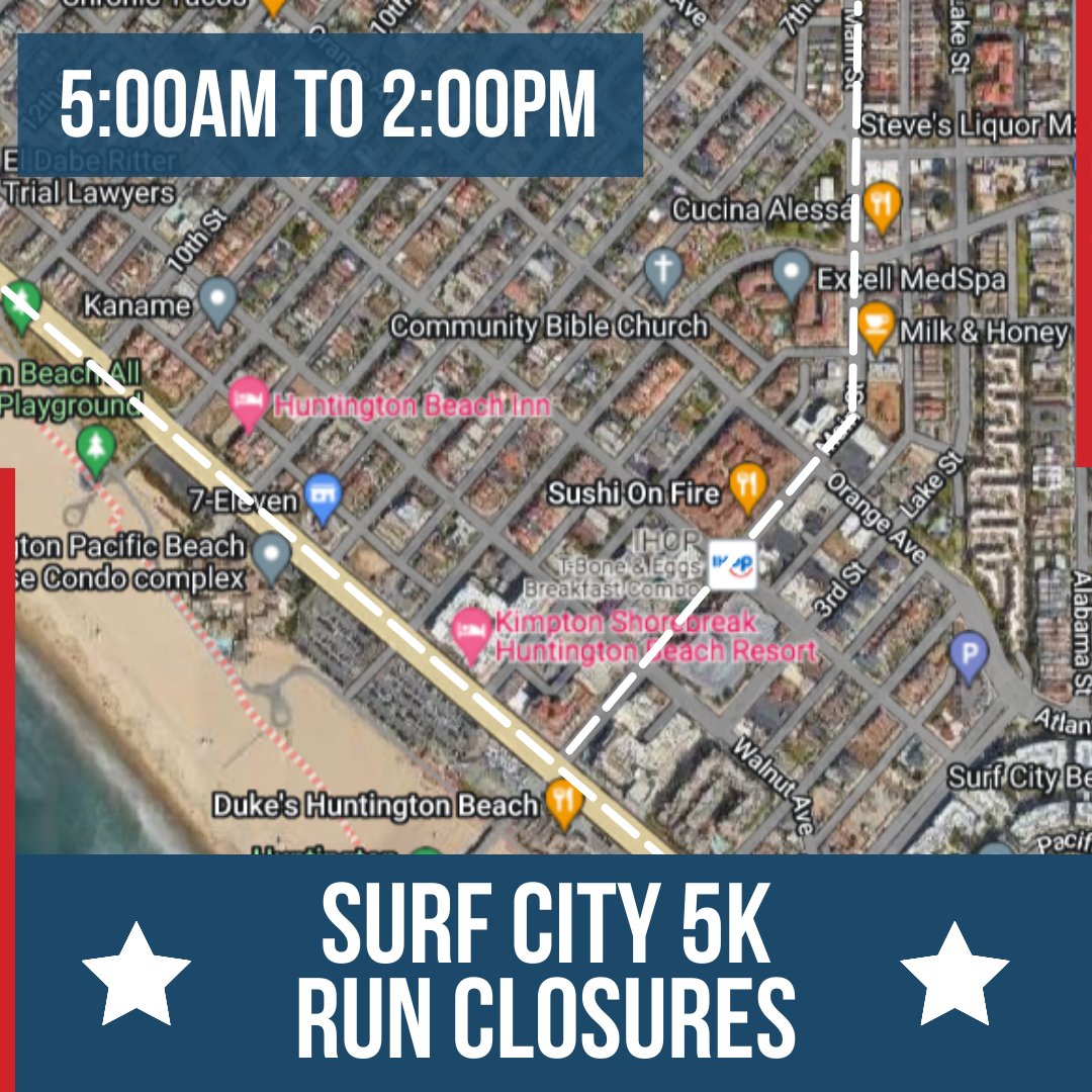 CityofHBPIO's tweet photo. On July 4th, join us for the Surf City 5K Run! The Surf City 5K Run takes place before the parade along the historic route.
To sign up for the Surf City 5K Run, please visit https://t.co/cIn167WMAp
#HB4thofJuly #HuntingtonBeach #SurfCity https://t.co/qFwPLnEnKJ