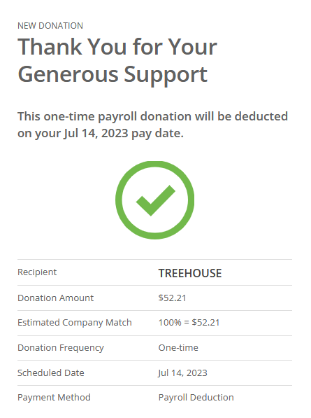 I still can't believe this has actually happened. With this donation, we have raised over $3,000 for <a href="/TreehouseTweets/">Treehouse</a> since we started streaming. THANK YOU, EVERYONE! 💛💛💛