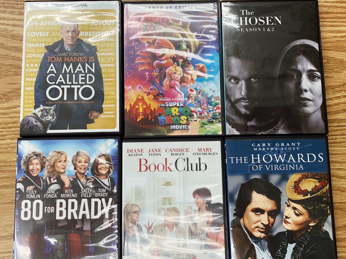 New DVDs that just arrived! Will be available for check out later this week!