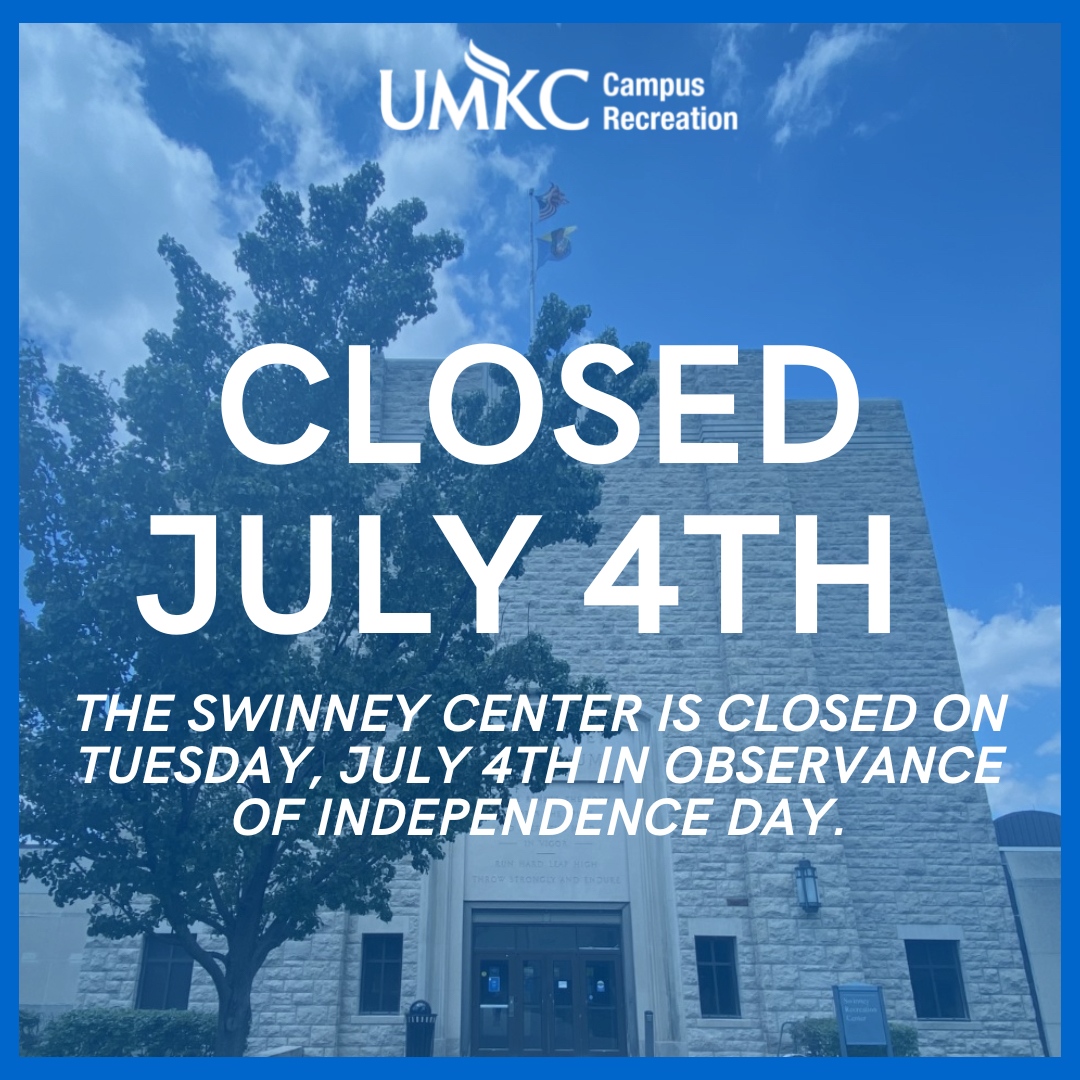UMKCRec's tweet image. In observance of Independence Day, our facility will be closed. We will reopen on Wednesday, July 5th.