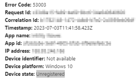 Snaddr's tweet photo. #powershell #msal I have an app reg that redirects to a FastAPI, and have been successfully authenticating using PowerShell 5.1 and https://t.co/aqqRucLG7g module. If I attempt the same with PowerShell Core (using WebView2), device state shows "Unregistered" (blocked by CA) Tips? https://t.co/pDbdLjaQbR
