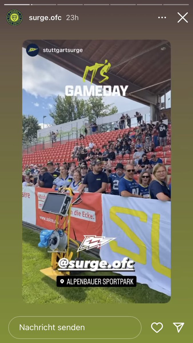 sonny1football's tweet photo. Beste Fans! 🫶⚡️😘
@ofc_surge @StuttgartSurge
#SavetheKings
📷 Stuttgart Surge Instagram Story https://t.co/FPEujOi1YC