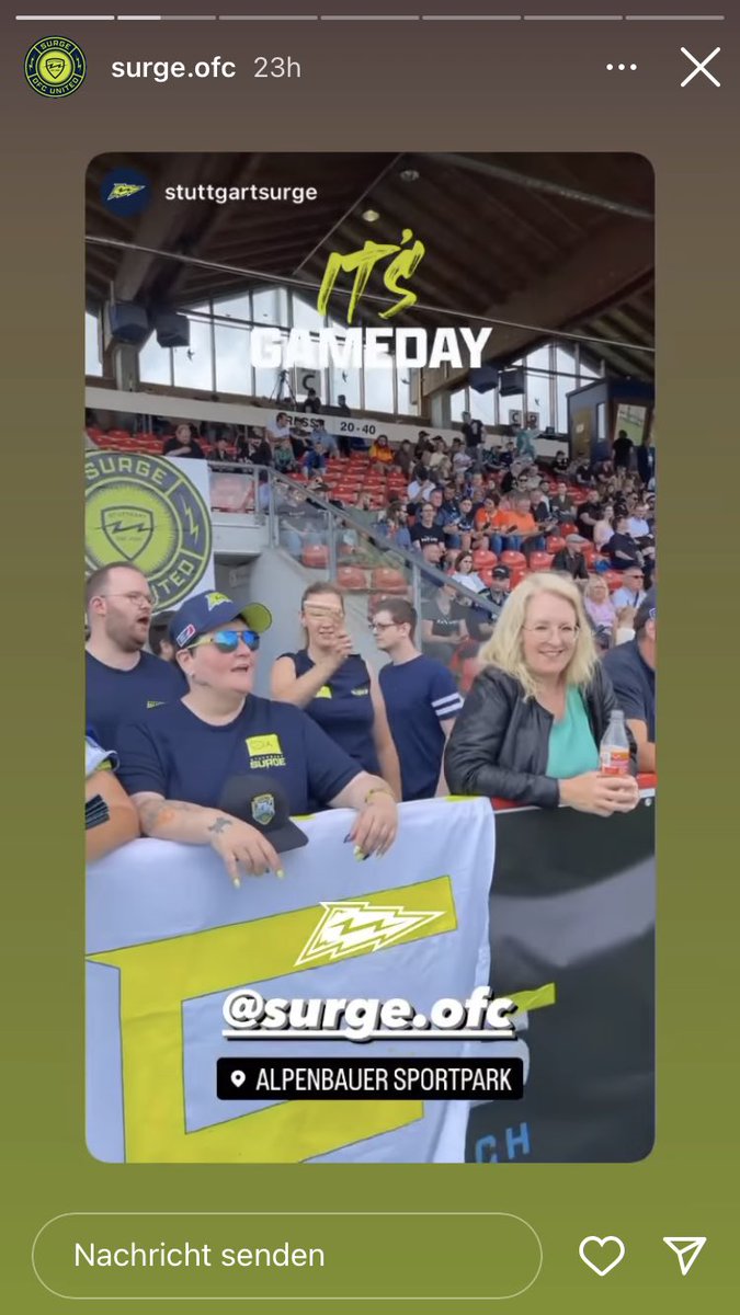 sonny1football's tweet photo. Beste Fans! 🫶⚡️😘
@ofc_surge @StuttgartSurge
#SavetheKings
📷 Stuttgart Surge Instagram Story https://t.co/FPEujOi1YC