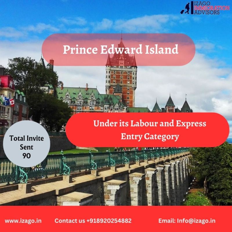 AdvisorIzago's tweet photo. On June 29, Prince Edward Island invited 90 candidates to apply under its Labour and Express Entry categories.

#princeedwardisland #provincialnomineeprogram #expressentry #immigrationupdate #immigrationnews #immigrationcanada #immigrationexpert #canadaskilledvisa https://t.co/FcN5zfF9bR