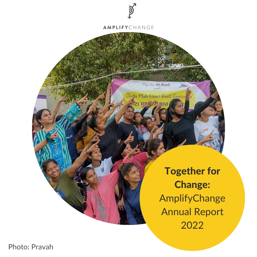 Exciting news! 📢 AmplifyChange is thrilled to release our Annual Report 2022, highlighting the incredible achievements &amp; impact of our grantee partners. Join us in celebrating their dedication to advancing #SRHR. Read the report now: amplifychange.org/2023/07/03/tog… 
#TogetherforChange
