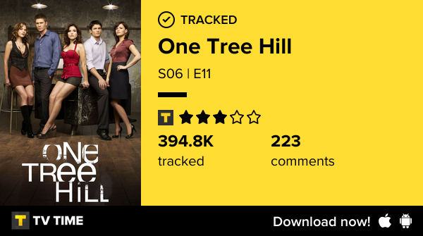 paynesmyforce's tweet photo. I've just watched episode S06 | E11 of One Tree Hill! #OneTreeHill  https://t.co/oI9L6knfUd #tvtime https://t.co/a0uqfv1dq8