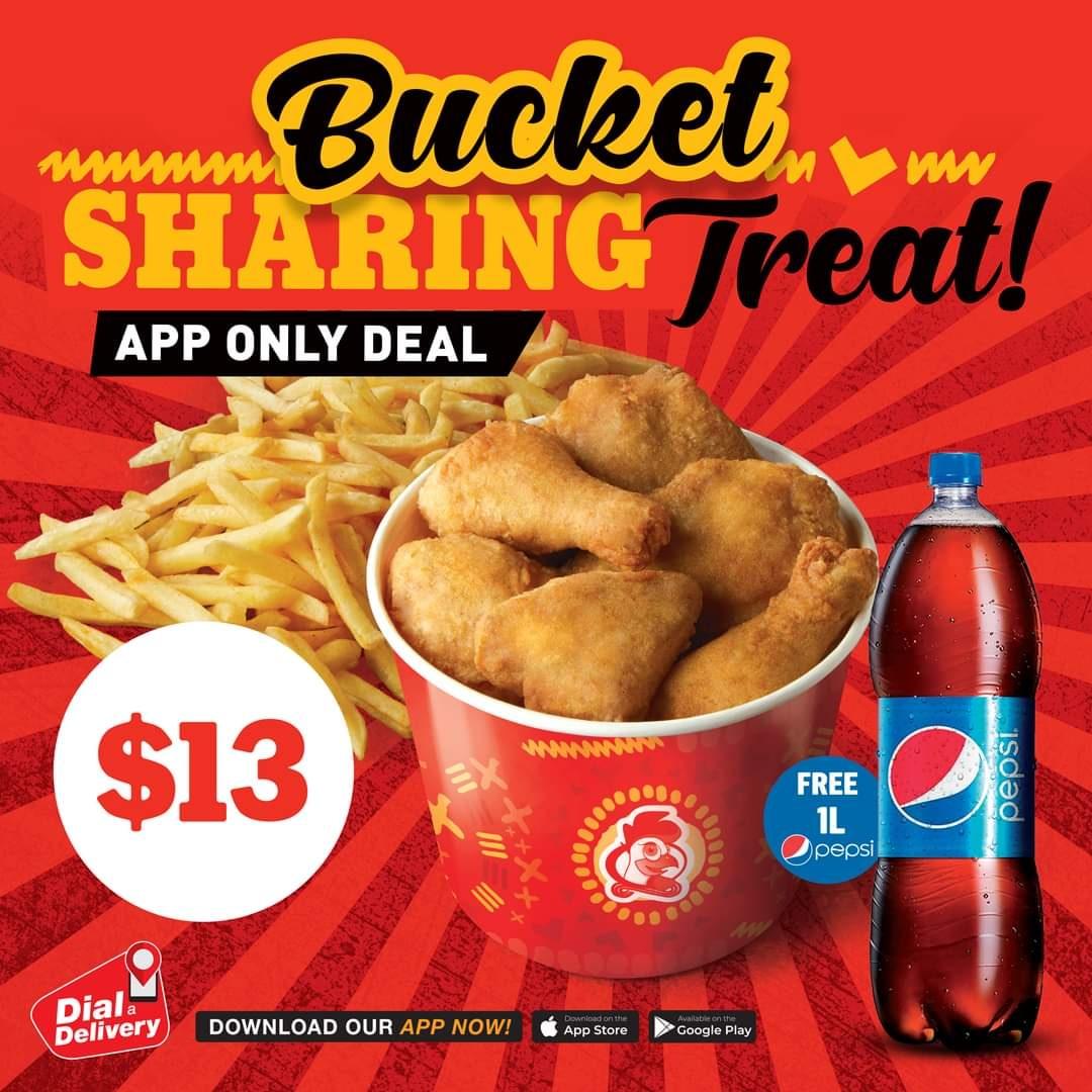 DialADeliveryZW's tweet image. Munch away the Monday Blues with the Dial A Delivery app exclusive deal at Chicken Inn. Download the app now and enjoy a bucket of scrumptiousness.

Download the DAD app here:
Apple: shorturl.at/hCDGU
Android: shorturl.at/uBIT6

#DialADelivery #ChickenInnZW #DAD