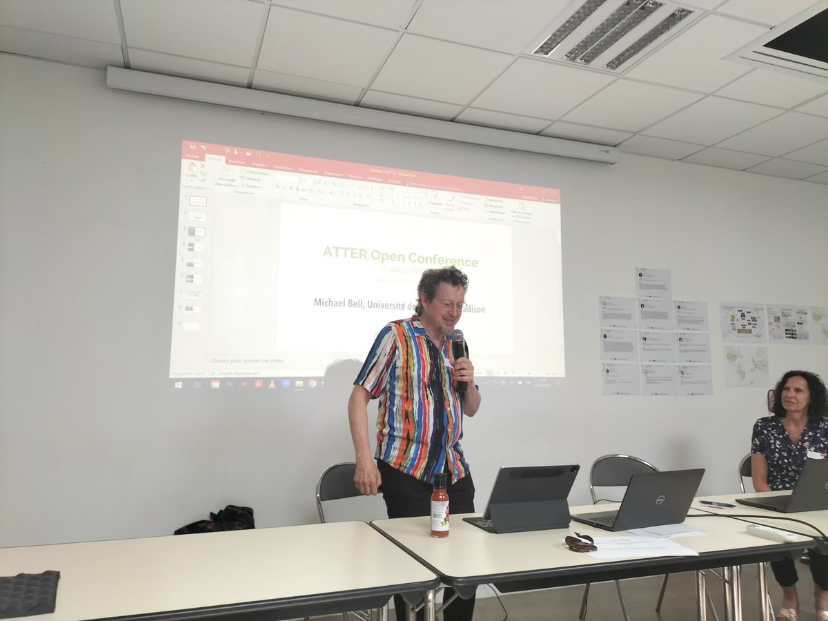 Afternoon session <a href="/ATTER/">Atter</a> 's Open Conference , 3rd July 2023 at Maison des Associations, Rennes
👇 Allocution-booster postprandiale by <a href="/MichaelBell/">Michael bell</a>, Wisconsi-Madison University
Rennes🇫🇷