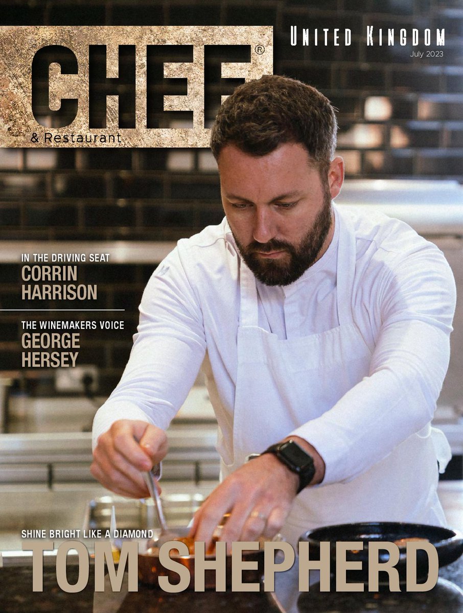 July Issue is out now. This month in this stunning 160 page edition the cover interview is #tomshepherd Go to chefpublishing.com to subscribe or purchase a single copy.