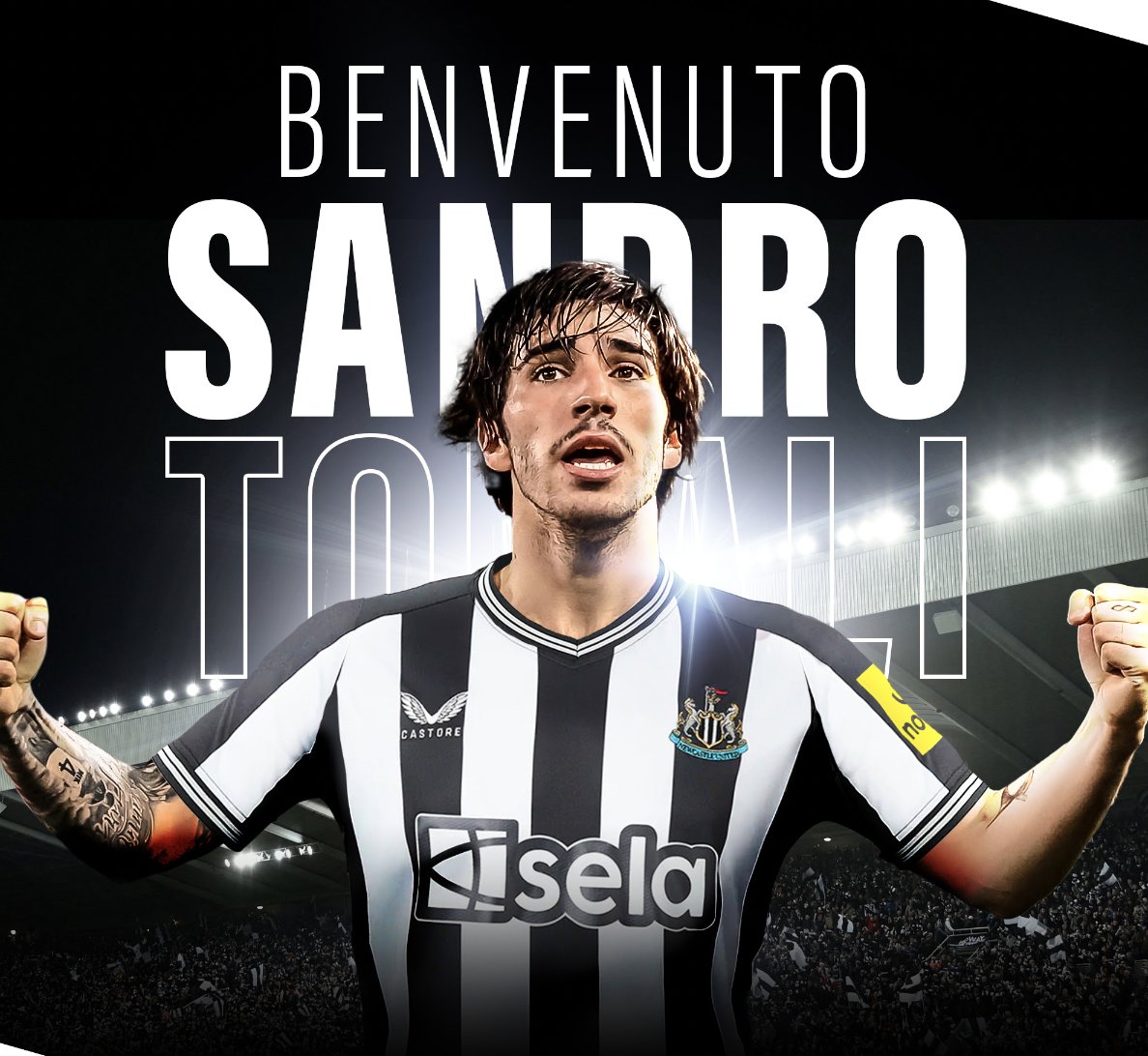 SharkClubUK's tweet photo. THE NEWS IS OUT! 📣

@NUFC have announced the signing of Italian
international midfielder, Sandro Tonali from @acmilan.

The 23-year-old joins the Magpies for an undisclosed
fee and has agreed a contract at St. James’ Park
initially until 2028.

Welcome to Newcastle Sandro!⚫️⚪️ https://t.co/1XjXBaqpcB