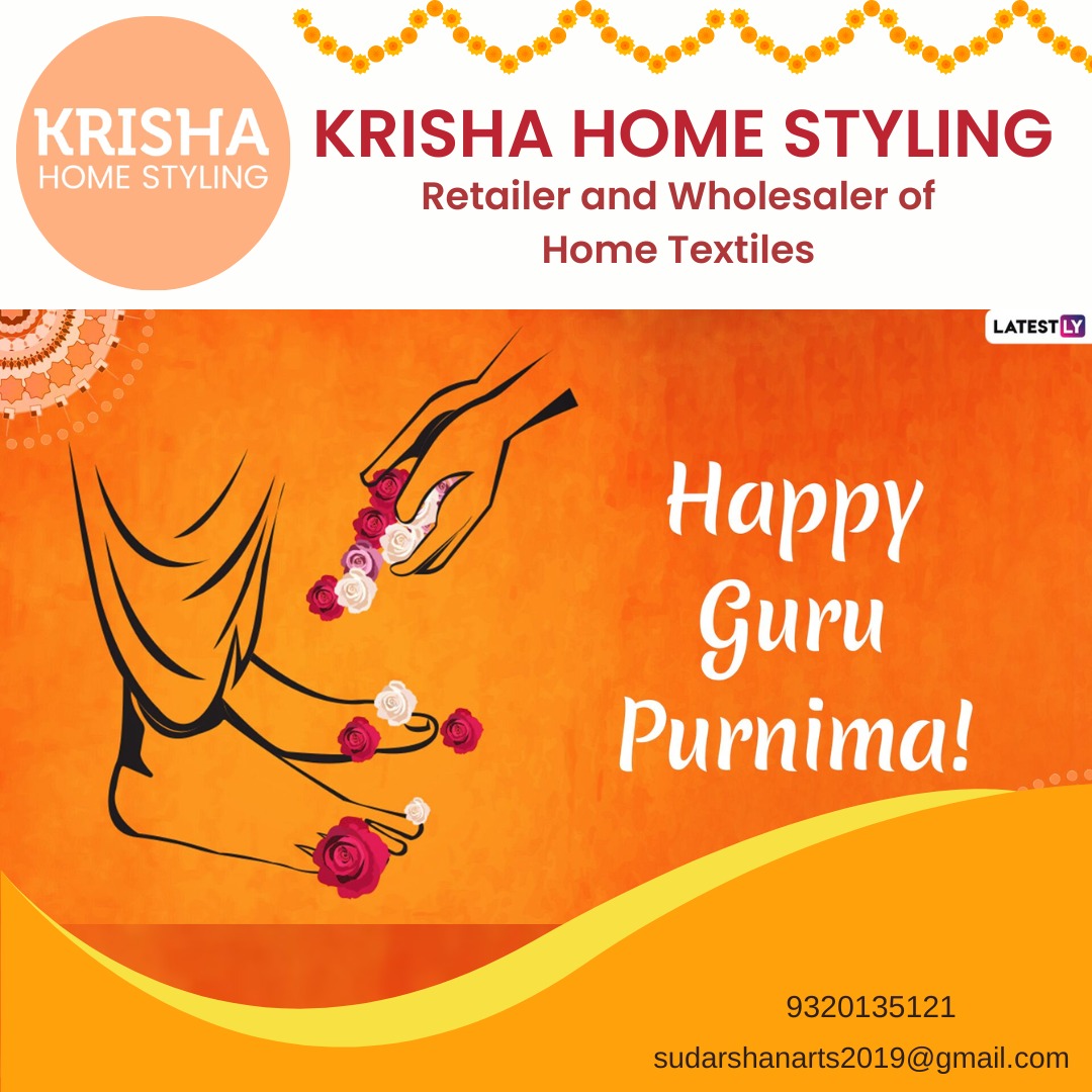 krishahomestyle's tweet photo. Happy Guru Purnima. https://t.co/nuFakXpAd4
