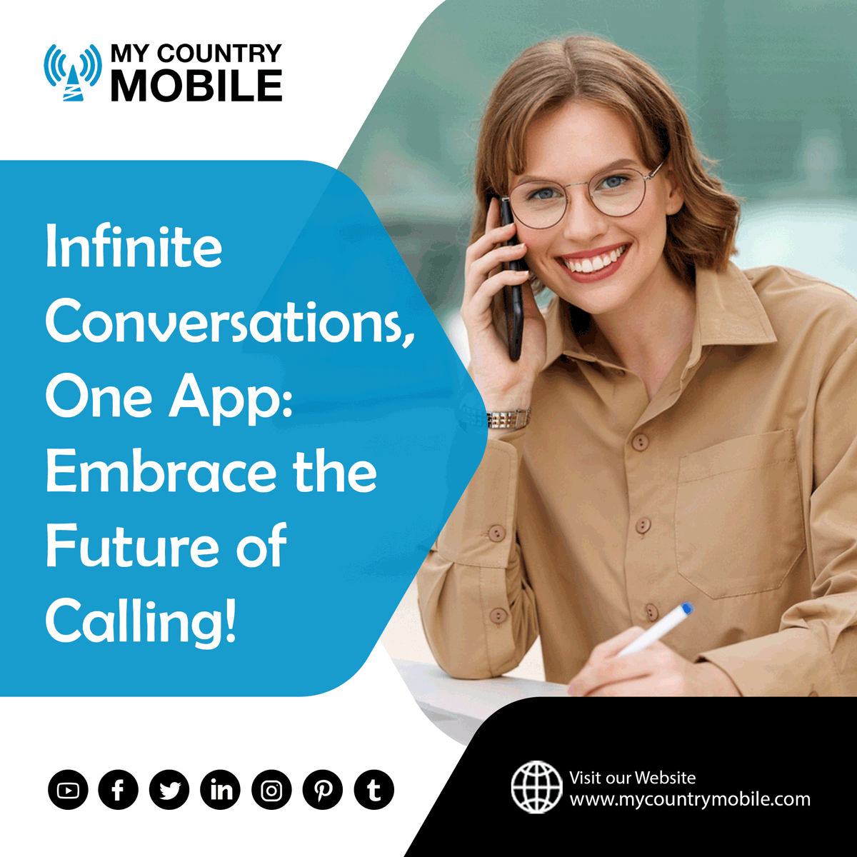 MCMUAE's tweet photo. Experience a renaissance in telecom with our
innovative #callingapp. Reliable, #crystalclear, and #userfriendly, it’s the future of conversation in your hands today!
For more info:
https://t.co/KwbgOsFXgW
Contact Us :
Email:- info@mycountrymobile.com
WhatsApp:- +1 (917) 4447882 https://t.co/BxBCx9fGA4
