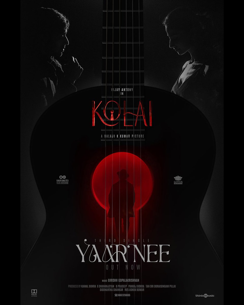 pradeep4s's tweet photo. Third Single #YaarNee from 
@vijayantony 's  #Kolai is here

https://t.co/ugr7fLujup 👌

Film Releases on 21st July 👍🔥

@DirBalajiKumar @ritika_offl @Meenakshiioffl  @FvInfiniti  @lotuspictures1 @bKamalBohra  @Dhananjayang @pradeepfab @Panbohra  @siddshankar_ @thinkmusicindia https://t.co/UTWCghXO40