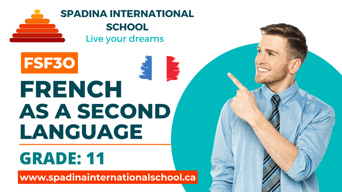 Increase your High School Credits😍 with this French language course and also be fluent in French😎, Especially for Grade 11 students!

FSF3O: spadinainternationalschool.ca/academics/grad…

#spadinainternationalschool #candianhighschool #ossd #virtualhighschool #ontariohighschool #educationagents