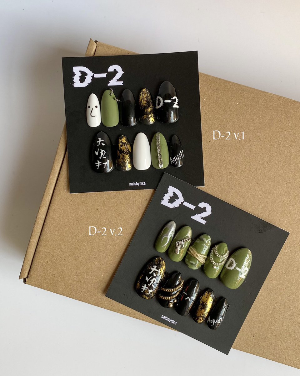 vminicaa's tweet photo. we’re still accepting orders!

Nailsbynica || SUGA | Agust D Triology Collection 🖤

Prices:
Agust D — 500
D-2 v1 — 380
D-2 v2 — 700
D-DAY — 750
Haegeum — 800

Order here:
https://t.co/lydOgzT3PR

*handmade ++ they’re reusable ♡

@/nailsby.nica on IG!

wts lfb ph bts dday https://t.co/vpHXIJzxDc