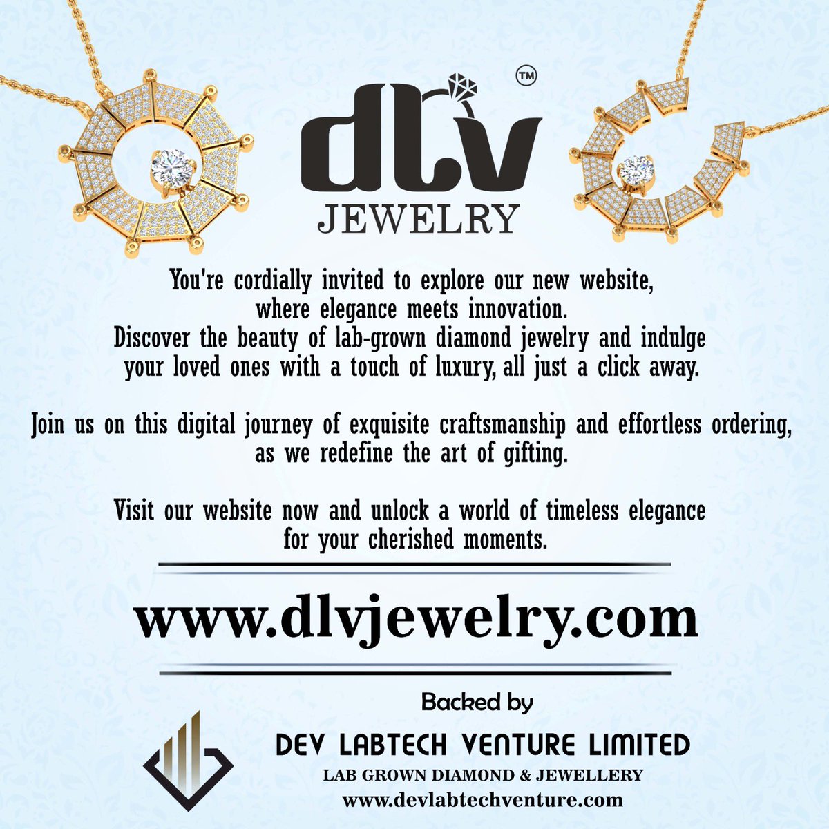 dev_labtech's tweet image. You're cordially invited to explore our new website. Discover the beauty of lab-grown diamond jewelry and indulge your loved ones with a touch of luxury, all just a click away.
#ElegantInnovation
#LabGrownLuxury
#TimelessCraftsmanship
#EffortlessOrdering
#RedefiningGifting
