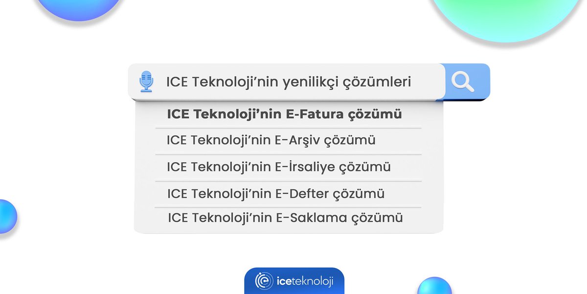 IceTeknoloji's tweet photo. ICE Teknoloji,

👉🏻E-Fatura
👉🏻E-Defter
👉🏻E-İrsaliye
👉🏻E-Saklama
👉🏻E-Arşiv

gibi yenilikçi çözümler sunarak iş süreçlerinizi kolaylaştırıyor. 
#IceTechnology #ICEBilişim #GüçlüTeknoloji https://t.co/aUOmd2OpB3