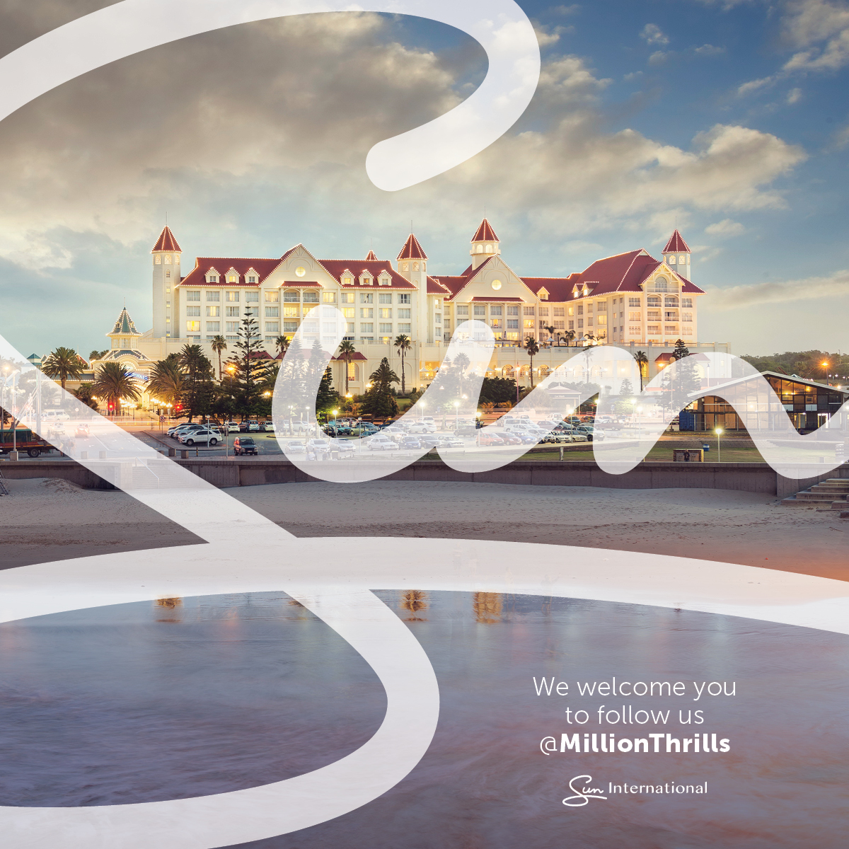 The sun is setting on this account. We welcome you to follow us <a href="/MillionThrills/">Sun International</a>