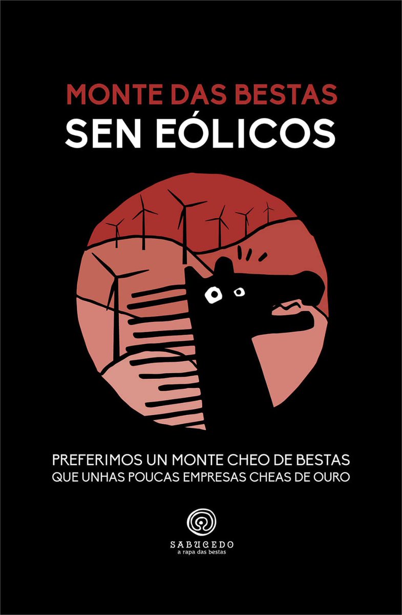 Mensaxe de <a href="/Rapa_Sabucedo/">Rapa das Bestas</a>:
"Preferimos un monte cheo de bestas 
que unhas poucas empresas cheas de ouro"

Deseño: <a href="/rosadecabanas/">rosa de cabanas</a> 

#MontesDeBestasSenEólicos
#EólicaAsíNon #AsBestas