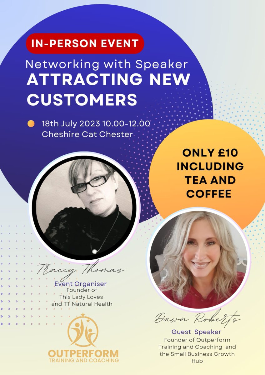 Small Businesses in and around  Chester check out this in-person event 👇 #chester #networking #salesworkshop #attractingcustomers #meetup #training #coaching #businessgrowth #sme #soletrader #smallbusiness  eventbrite.com/e/attracting-n…