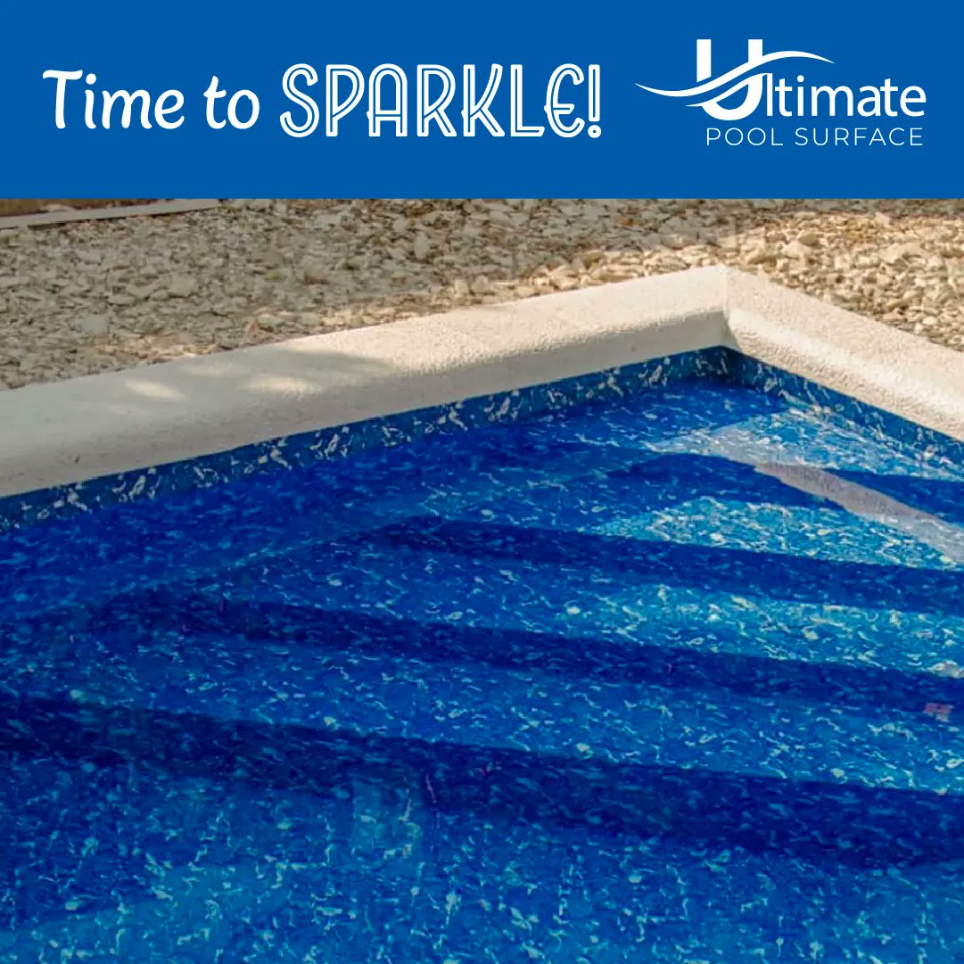 ULTPoolSurface's tweet image. Sometimes you just need to SPARKLE! 

Aquadecor is our collection of exceptionally printed pool liner material inspired by the latest décor trends and styles. Sparkle is a charming blue marble print with a classic style. 
#CommercialLiner #SwimmingPool