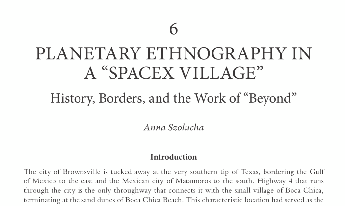 aniaszolucha's tweet photo. Big news! The Routledge Handbook of Social Studies of Outer Space is now out🎉It's a state-of-the-art overview of social &amp;cult research on space🪐🚀Honoured to be part of it with my chapter about @SpaceX in Texas🤠https://t.co/TvVjP3IBaZ @routledgebooks @juanbatfran @drspacejunk https://t.co/C7e5EiPRcj