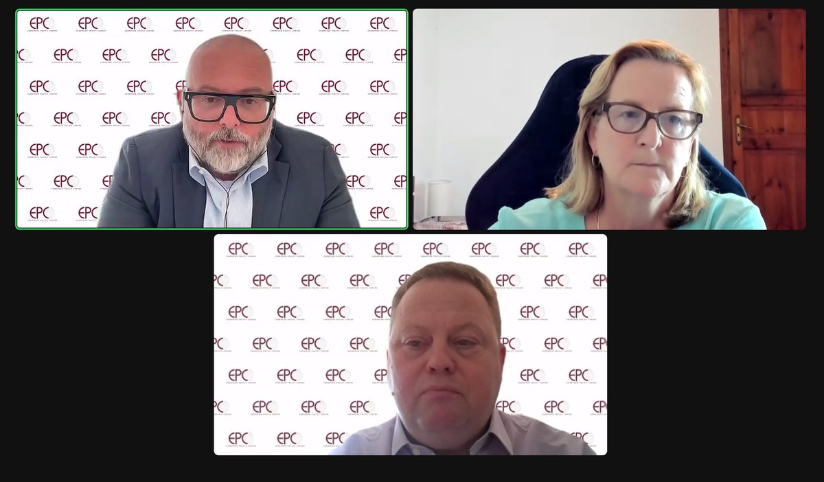 epc_eu's tweet photo. โ๏ธHAPPENING NOWโ๏ธ
Join our online #EPCUpdate and Post-summit Briefing with @jaemmanouilidis, @FabianZuleeg, @GRiekeles & Jacki Davis.
We will discuss the outcomes of the June #EUCO summit, the next steps on ๐บ๐ฆ, #migration, the economy & more. https://t.co/SMtksnchg7