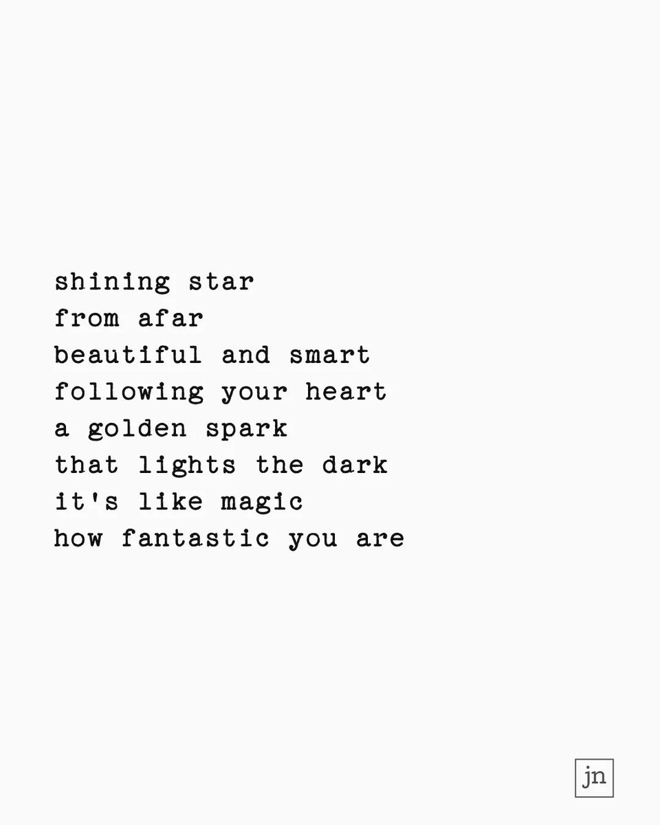 JonathansNotes's tweet photo. 7-3: princess (Gratitude 7 of 9)

shining star
from afar
following your heart
beautiful and smart
a golden spark
that lights the dark
it's like magic
how fantastic you are
---
#micropoetry #poetry #poem #poetrycommunity #gratitude https://t.co/ajPFmAtZjo
