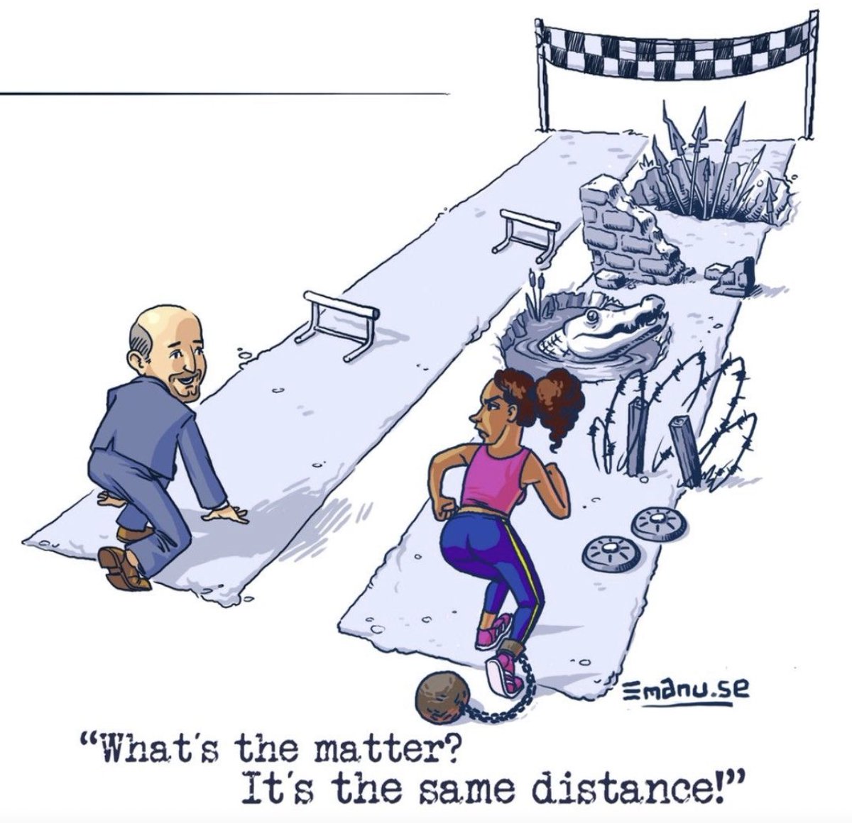 I rarely ever see black women in positions of genuine influence and power, and trust me it has nothing to do with their talent and hard work. 

Also in general, failing upwards is not an option for all minority groups.

If you think it’s a level playing playing field out there