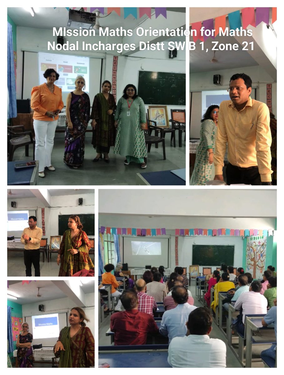 anitachit_kara's tweet photo. #MissionMaths2023
An Orientation for New Maths Nodal Incharges and a refresher for the old ones was held today July3,2023 at G COED SSS Dwarka under the guidance of Ms Supriya HoS Chhawla who is leading Mission Maths in our district.
#JoyfulMath #ExperientialLearning https://t.co/9SngsEwmYk