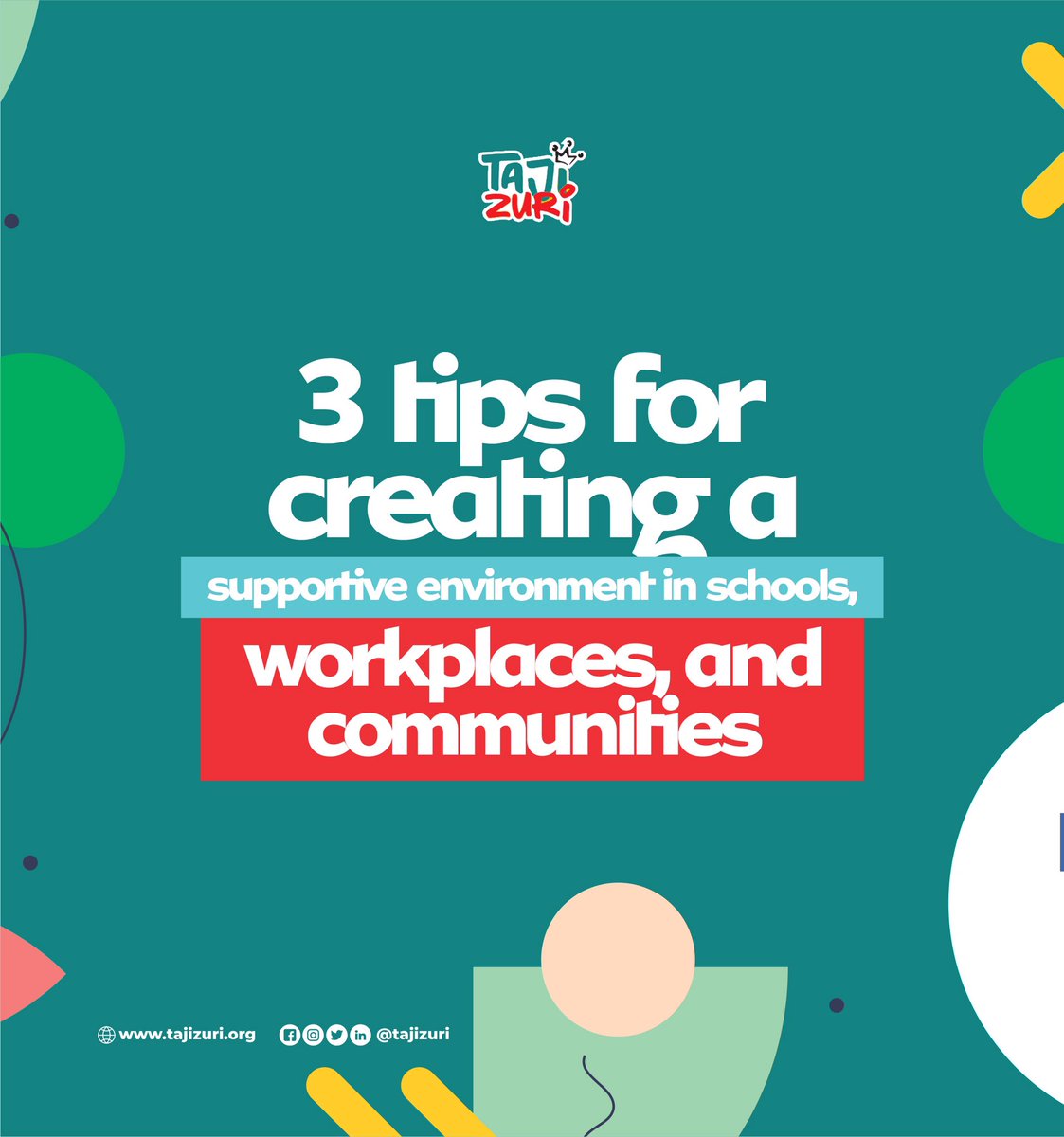 tajizuri's tweet photo. Tips for Menstrual Health Inclusion.
Let's start creating support everywhere: Educate, Engage, Respect. π
#tajizuri #empwer #menstrualhealth #motivate #InclusiveEnvironments #MenstrualHealth #inspire #menstrualpride https://t.co/SWwSOatkv1