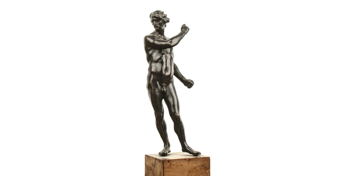 Several items from the art collection of the auctioneer &amp; collector, Paul Whitfield, were included in the 28 June Country House Sale.The highest achiever was lot 4, a bronze model of a standing male figure from the early 20th century, which sold for £4200 bit.ly/46zNFJu