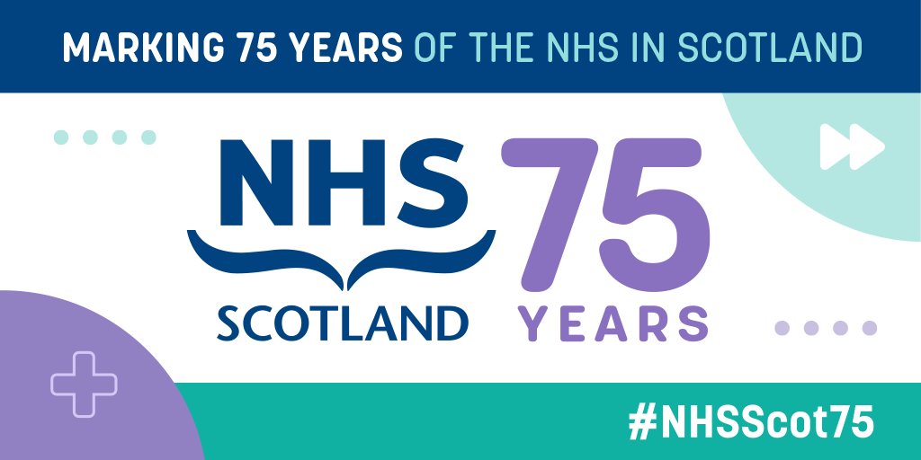 Over its 75 years, the NHS has continually adapted and
responded to meet the health needs of the people of
Scotland. Join us in marking 75 years of the NHS and
social care in Scotland #nhsscot75