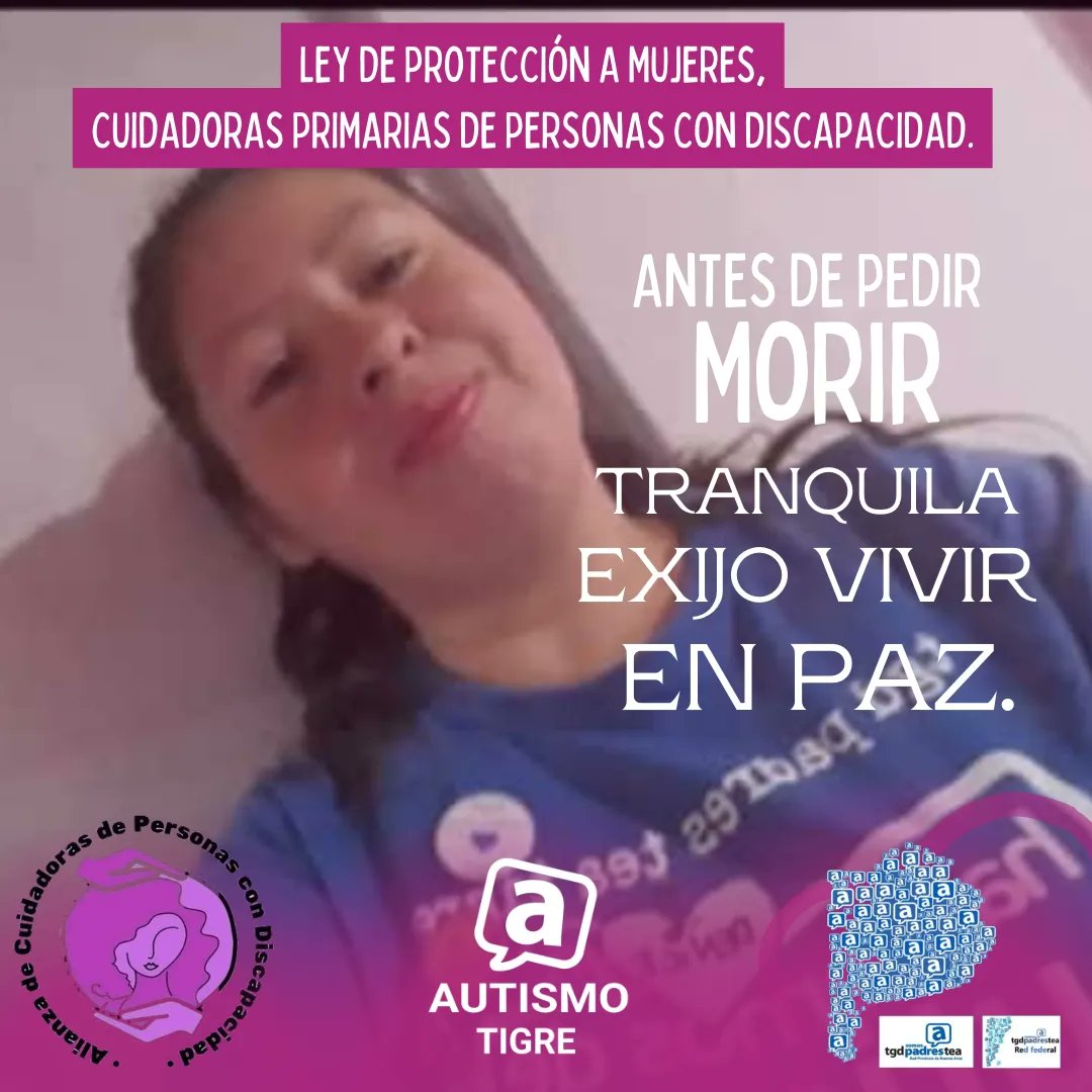 AutismoTigre's tweet photo. Por una Ley de Protección  a cuidadoras primarias de personas con Discapacidad ya!!!!! https://t.co/jnziZs10sw