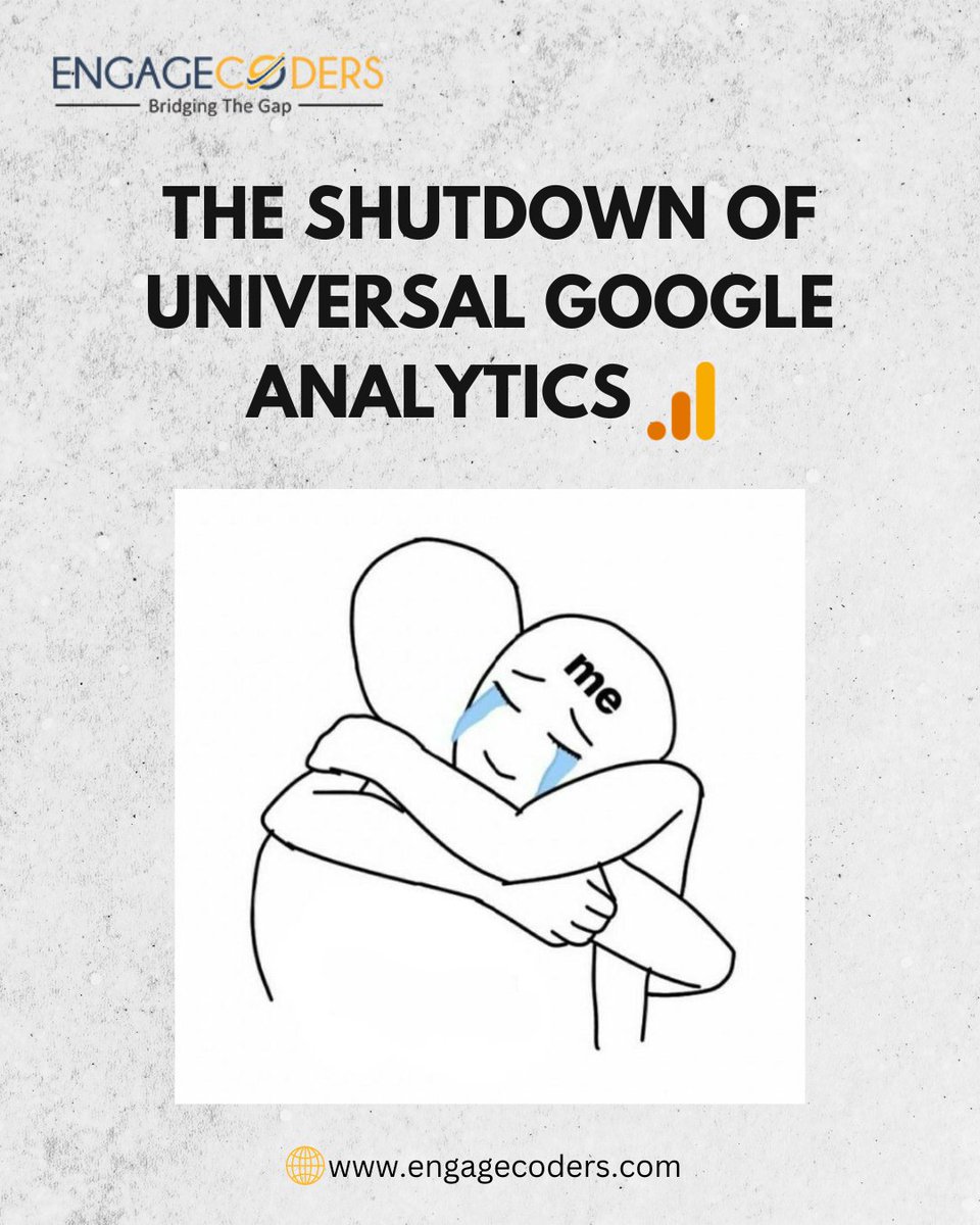engagecoders's tweet image. Time to say farewell to my old pal, Universal Google Analytics ! We&apos;ve shared so many laughs, tears, and tracking codes together. But hey, here comes the snazzy #GoogleAnalytics4, ready to measure our data with even more pizzazz! Goodbye, old friend, and hello, shiny new metrics.