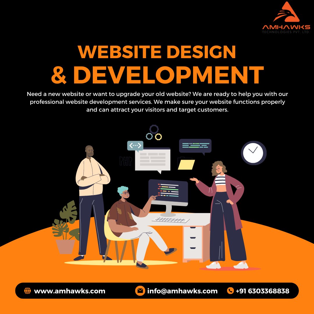 Amhawks_Tech's tweet photo. Need a new website or want to upgrade your old website? We are ready to help you with our professional
website development services.

#webdevelopment #websitedevelopment #webdesign #websitedesign #webdeveloper #mobileappdevelopment #mobileappdesign #mobileapplicationdevelopment https://t.co/J26pTLJ6yI