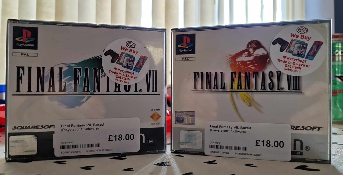 RetrocksTV's tweet photo. These boys are going to site nicely next to my copy of Final Fantasy IX! https://t.co/XBR1FynmIJ