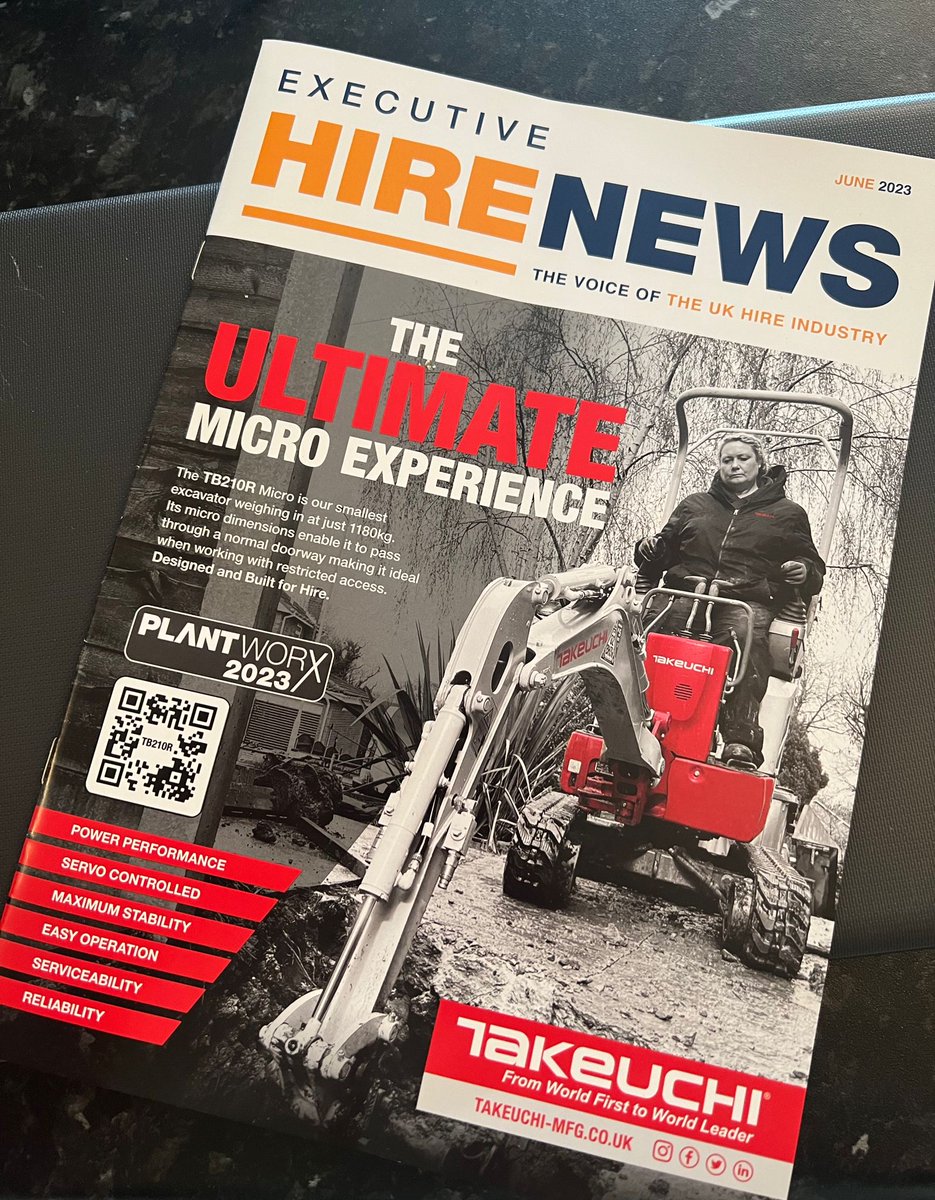 TakeuchiUK (@takeuchiuk) on Twitter photo Check out <a href="/ExecHireNews/">Executive Hire News</a> for The Ultimate Micro Experience!
Front cover featuring the mighty #Takeuchi TB210R šŖ
Owned and operated by Pamela The Digger Lady Evans ā of Evans Excavation Ltd <a href="/EvansExcavation/">The Digger Lady Ltd</a>
#Excavator #MicroExcavator #womeninconstruction #diglikeagirl Check out <a href="/ExecHireNews/">Executive Hire News</a> for The Ultimate Micro Experience!
Front cover featuring the mighty #Takeuchi TB210R šŖ
Owned and operated by Pamela The Digger Lady Evans ā of Evans Excavation Ltd <a href="/EvansExcavation/">The Digger Lady Ltd</a>
#Excavator #MicroExcavator #womeninconstruction #diglikeagirl