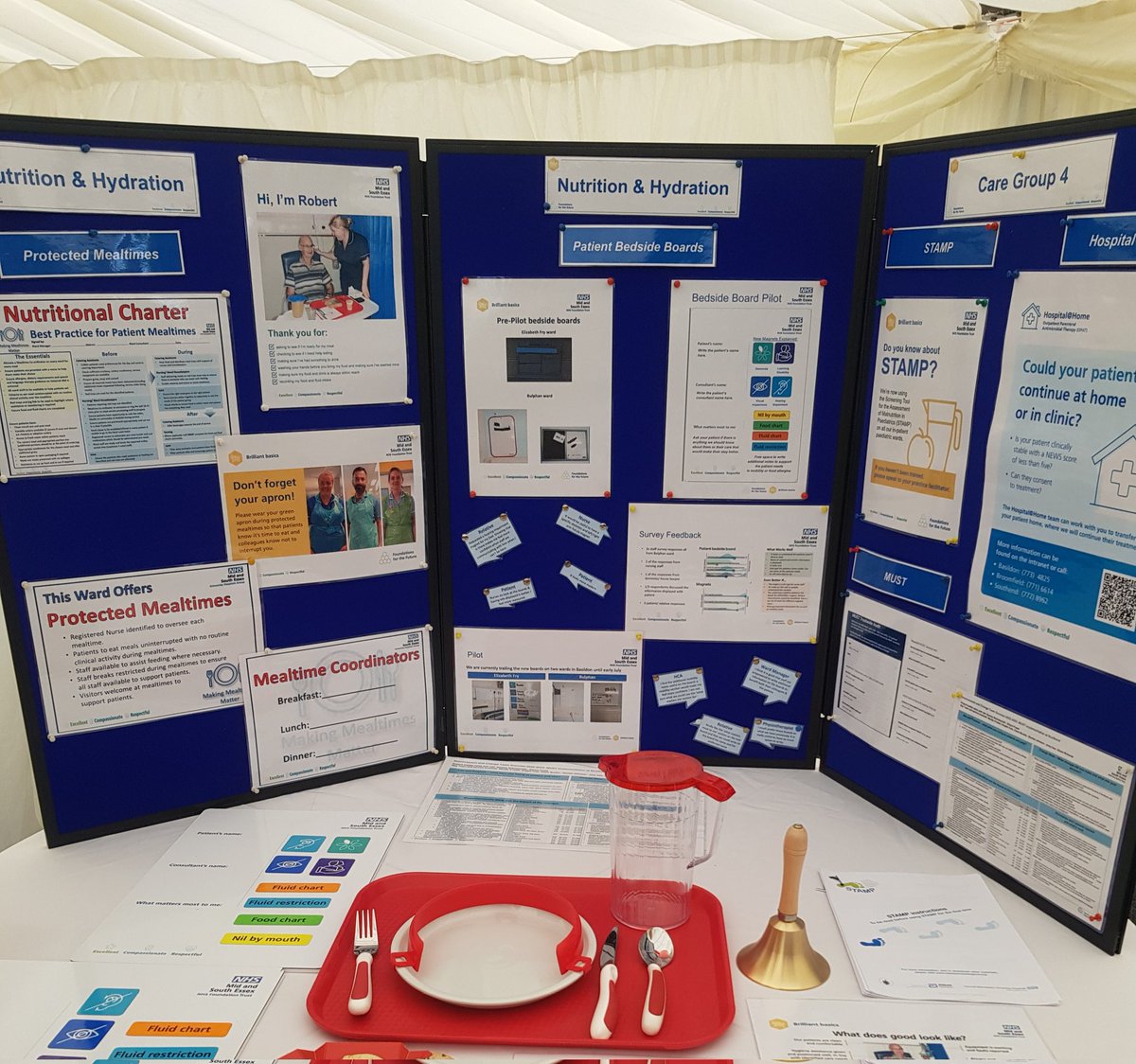 Great opportunity to showcase #FFtF #Brilliantbasic Nutrition &amp; Hydration workstreams at todays #Eventinatent. Come along if you are at Broomfield site to see the new Patient bedside boards, moulded cutlery &amp; improvement work #joyatwork <a href="/RaciJ/">Rachel Johnson</a> <a href="/dawnmpatience/">dawn patience</a> <a href="/Mel_Chambers76/">Mel Chambers</a>