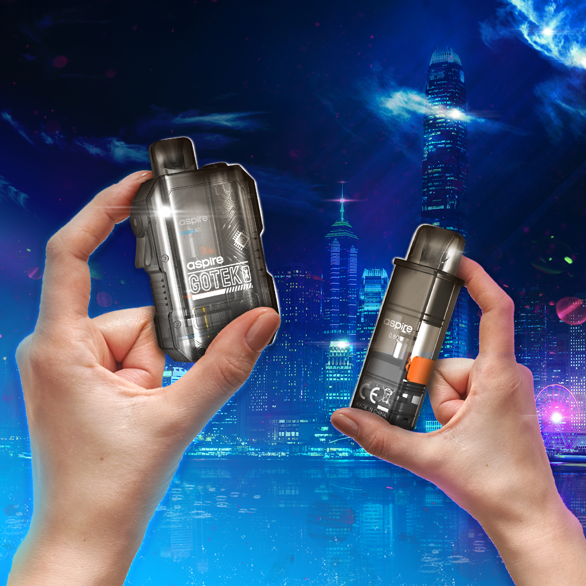 🚀 Aspire to new vape heights with the Gotek X Kit &amp; Pods! 🌟

Feeling colourful? 🎨
🔵 Blue
💖 Pink
💎 Transparent

Get ready for a matchbox-style marvel:

vapehq.co.uk/products/aspir…