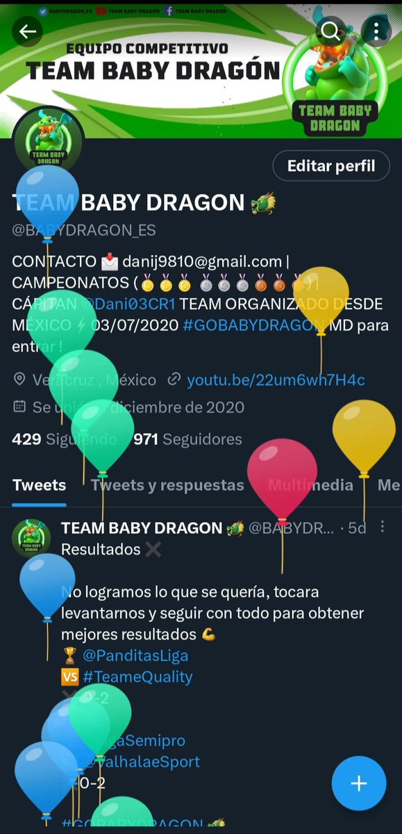 🥳 El día de hoy cumplimos 3 años 🥳
Muchas gracias a todas las personas que han apoyado en este proyecto,  a los jugadores que están y estuvieron en el equipo 💚.
Sin ustedes no seria posible esto , buscaremos ir por más mientras se pueda , a seguir adelante 🫡

#GOBABYDRAGON 🐲
