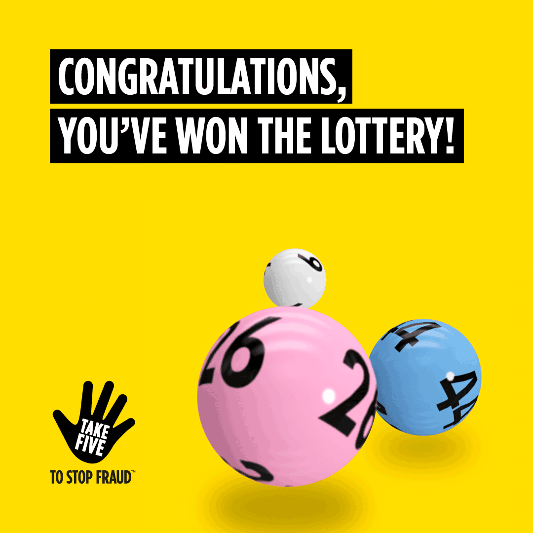 nereccu's tweet photo. You’ve just won the lottery!

Have you really? If you receive a message like this, ask yourself, if it could it be fake #StopChallengeProtect if someone is asking you to pay an fee in order to claim a prize as this could be a scam.

#TakeFive https://t.co/CCClDB0btN