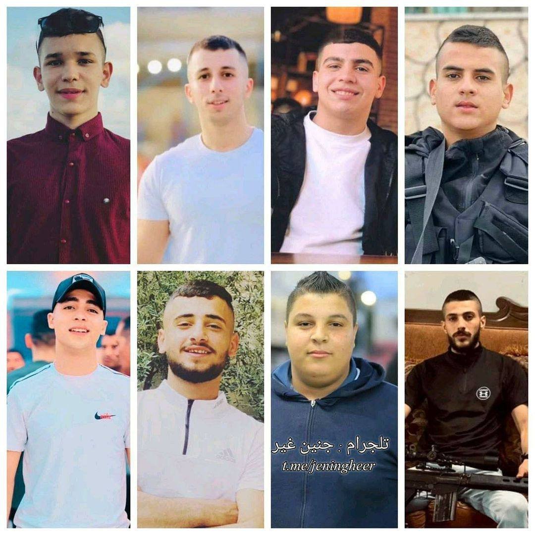 8 Palestinians were k!lled by isr**eli occupation live bullets during the ongoing isr**eli aggression on Jenin.