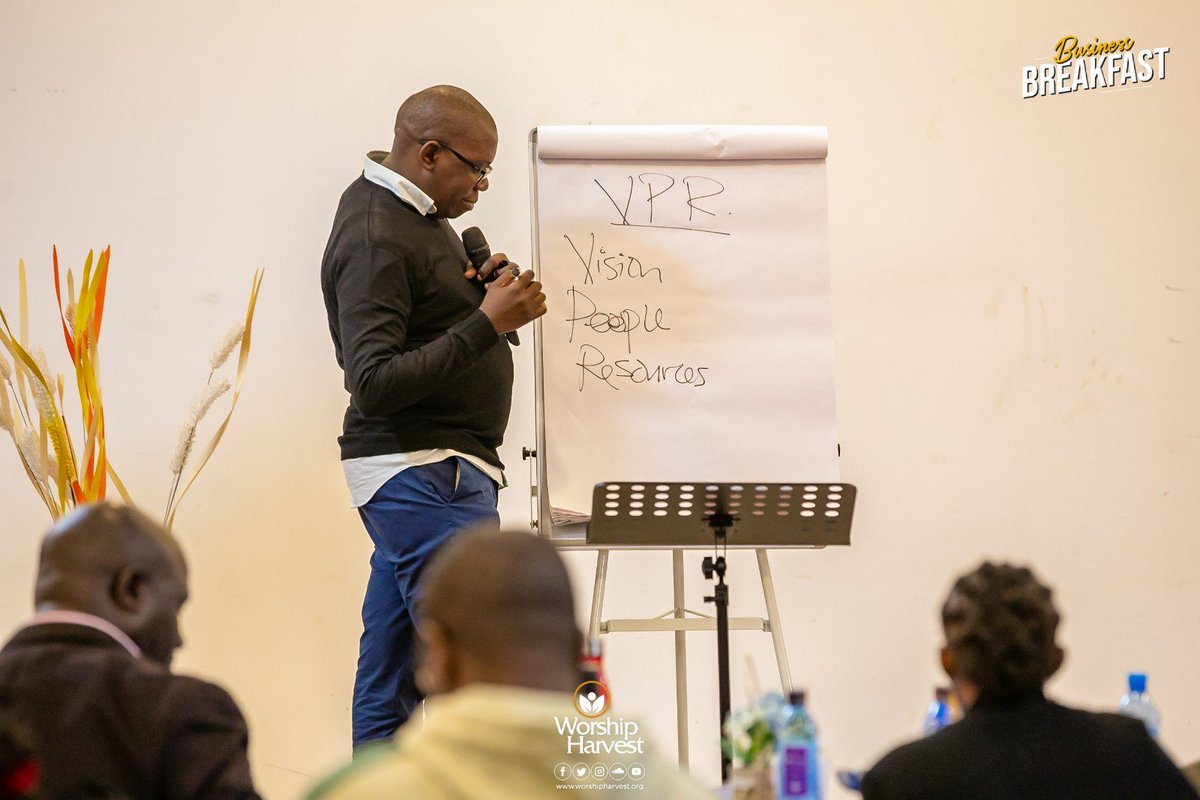 3 things that every business leader needs to focus on
1- Vision
2- People
3- Resources 
#WorshipHarvest 
#BusinessBreakfast