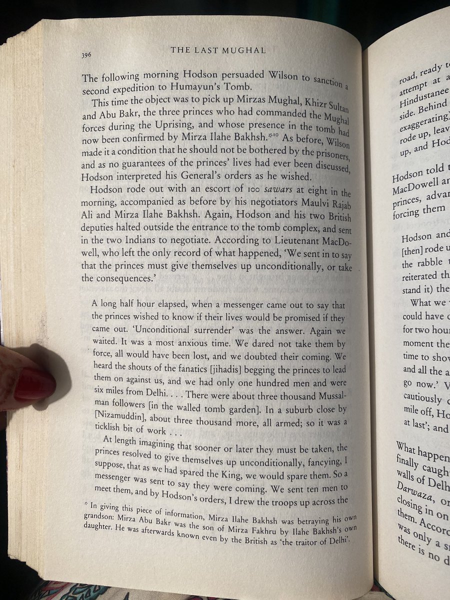 KulsumeHai's tweet photo. I found William Dalrymple’s The Last Mughal the most painful to read, as it describes the last effort of Mughal India to rid itself of British occupation, but this part about Mughal princes Mirza Mughal, Khizar Sultan and Abu bakr, who led the rebellion, is the saddest . https://t.co/FBxNd8aakh