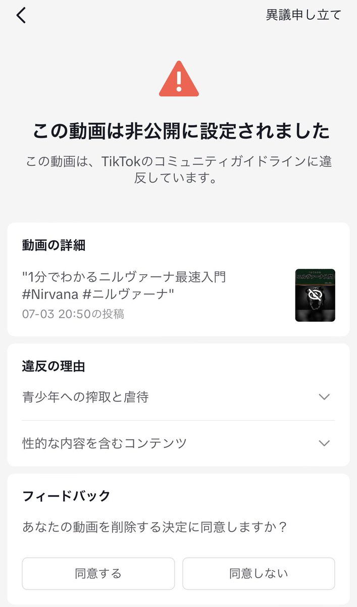 lucaspoulshock's tweet image. Nirvana/Nevermindの画像をTikTokに上げたらBanされました。あれアウトなんだな。